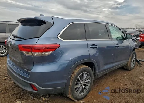 2019 Toyota Highlander Se из США, поврежденный, VIN 5TDJZRFH7KS970827